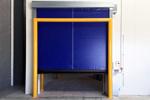 High speed doors for cold storage environments