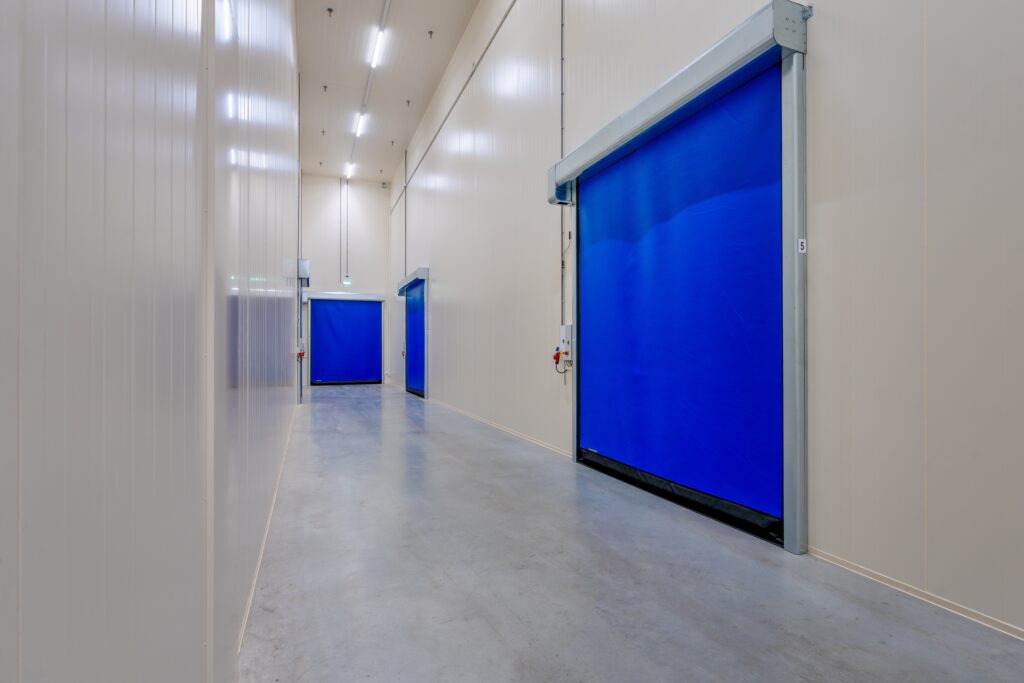High speed doors for workplace safety